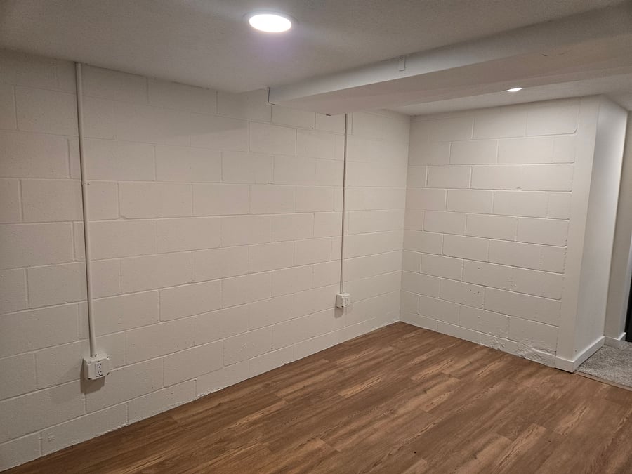 another view of the extra space in the basement