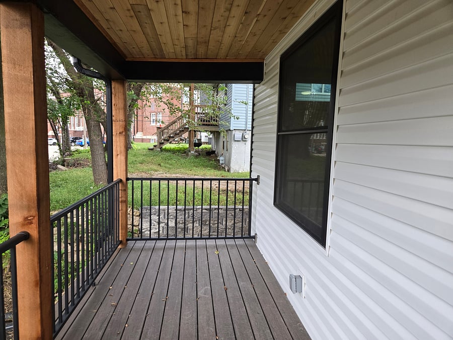 Front deck.