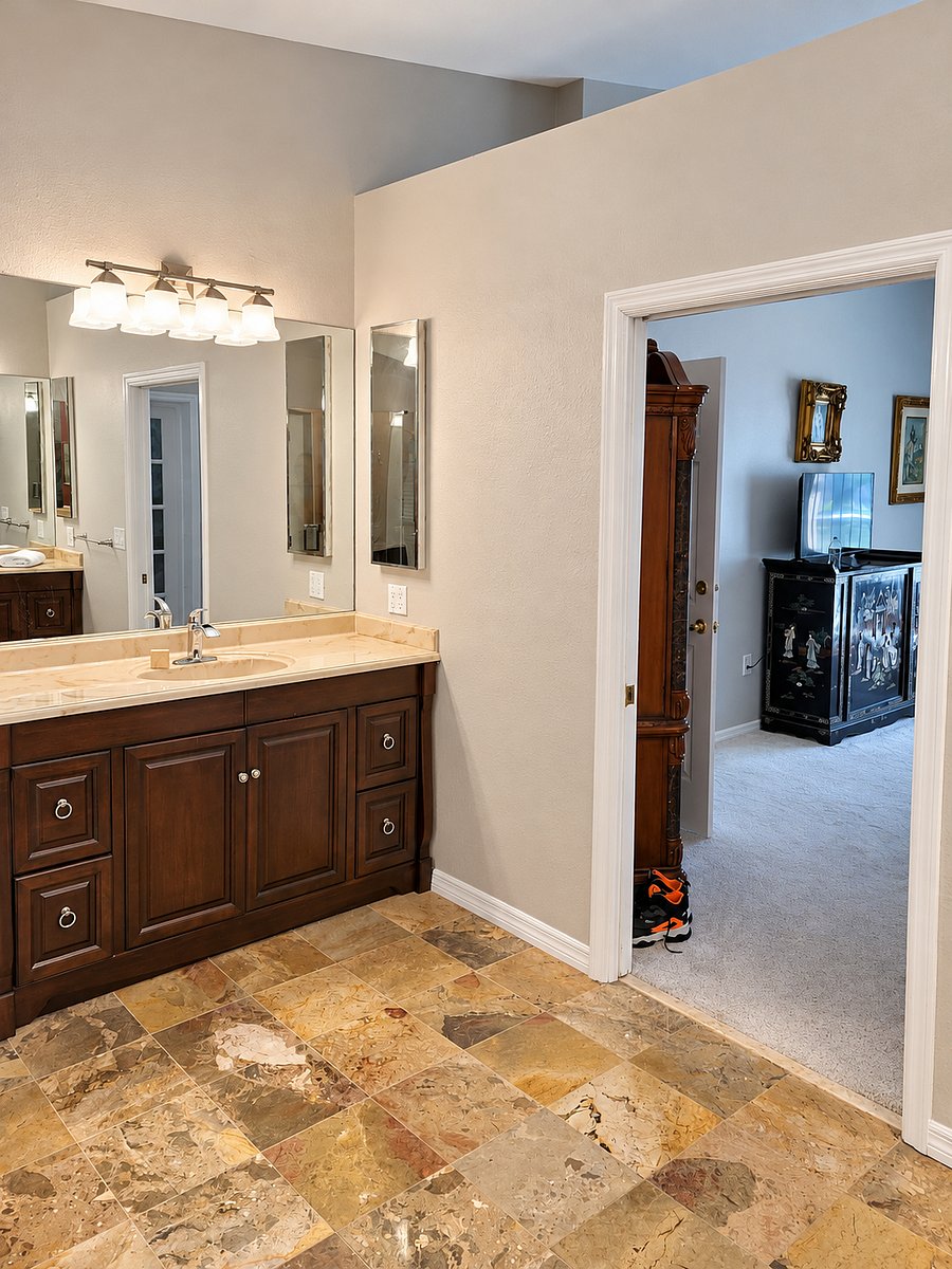 Master bathroom
