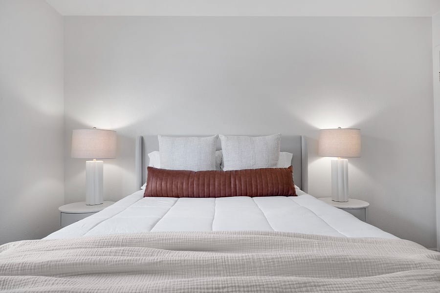 Additional view of the inviting queen bedroom, providing a comfortable and private place to recharge.