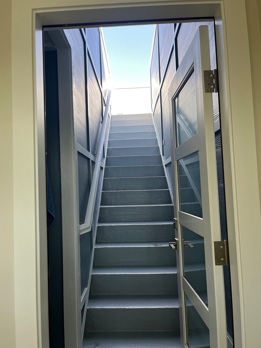 Stairs to Rooftop Deck