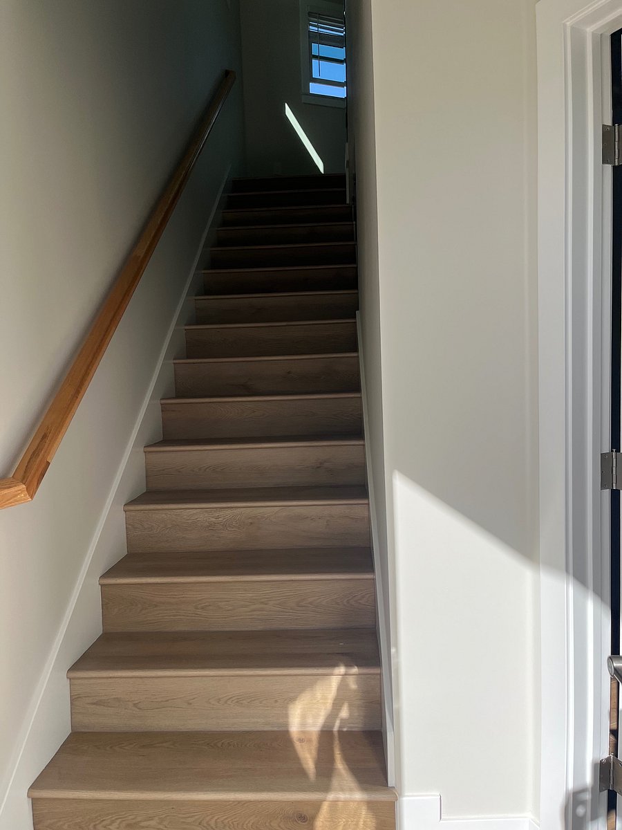 Stairs from Front Door to Apartment and Rooftop Deck