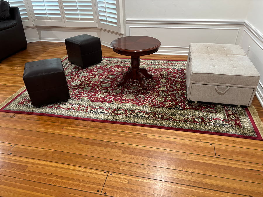 additional seating area in the living room