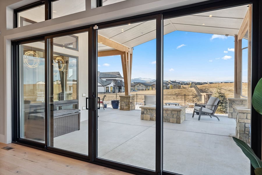 Backyard from main room.