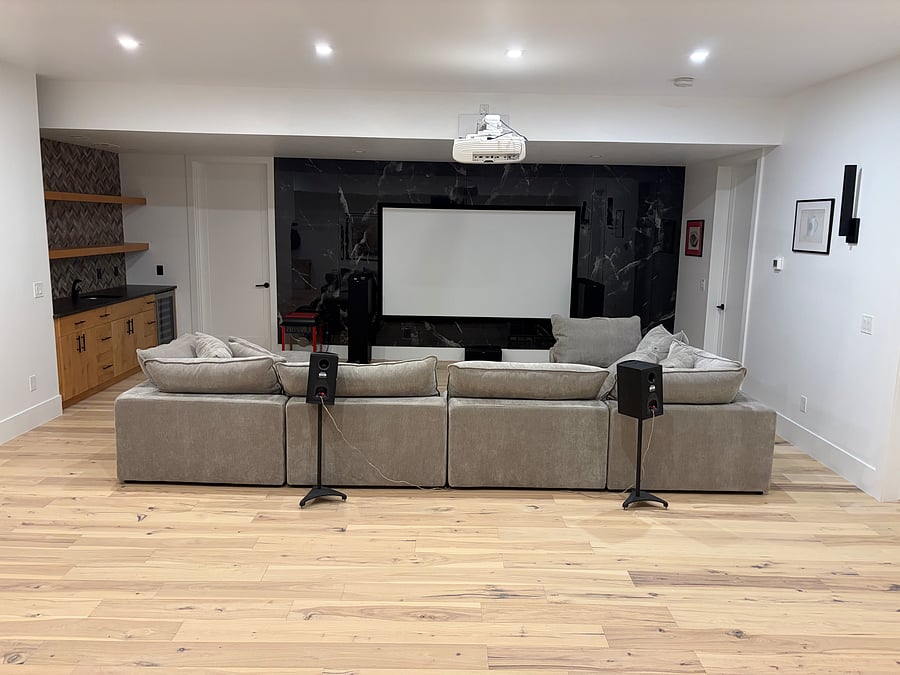 Basement main room.