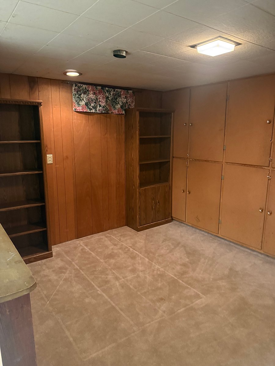 Open space basement area