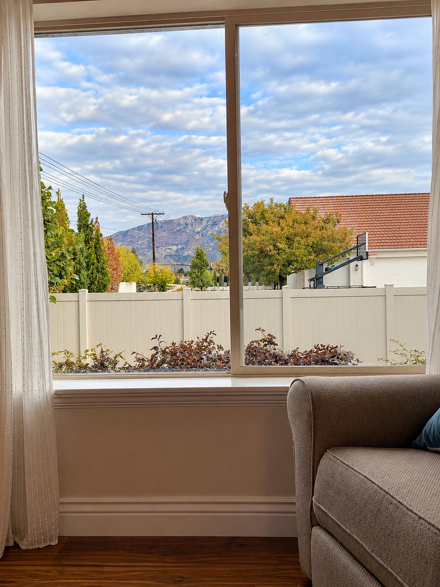 This is the view from the masterbedroom window.