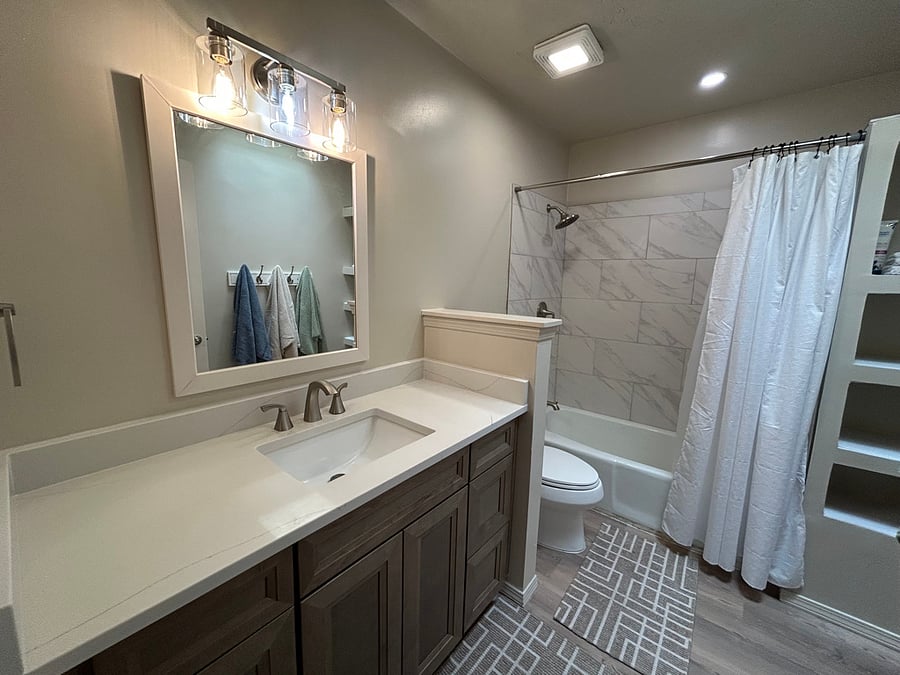 All new second bath