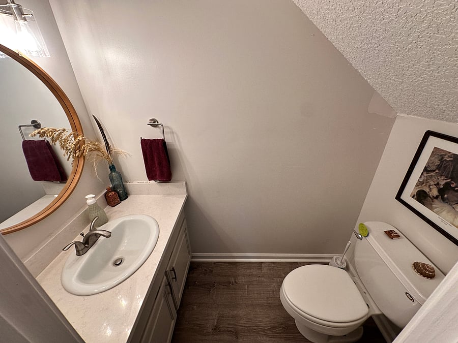 Downstairs half bath
