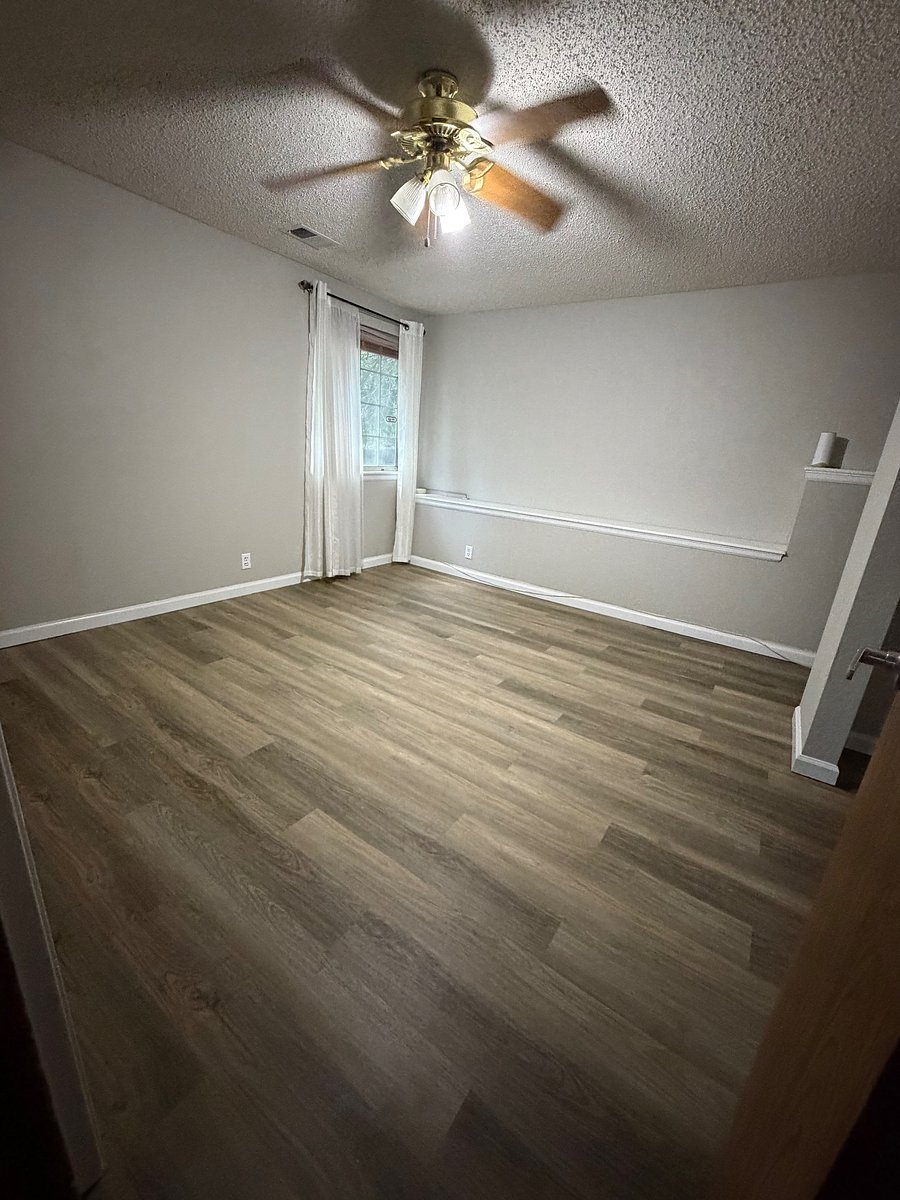 Basement office or full bedroom - updated closet and desk area in corner