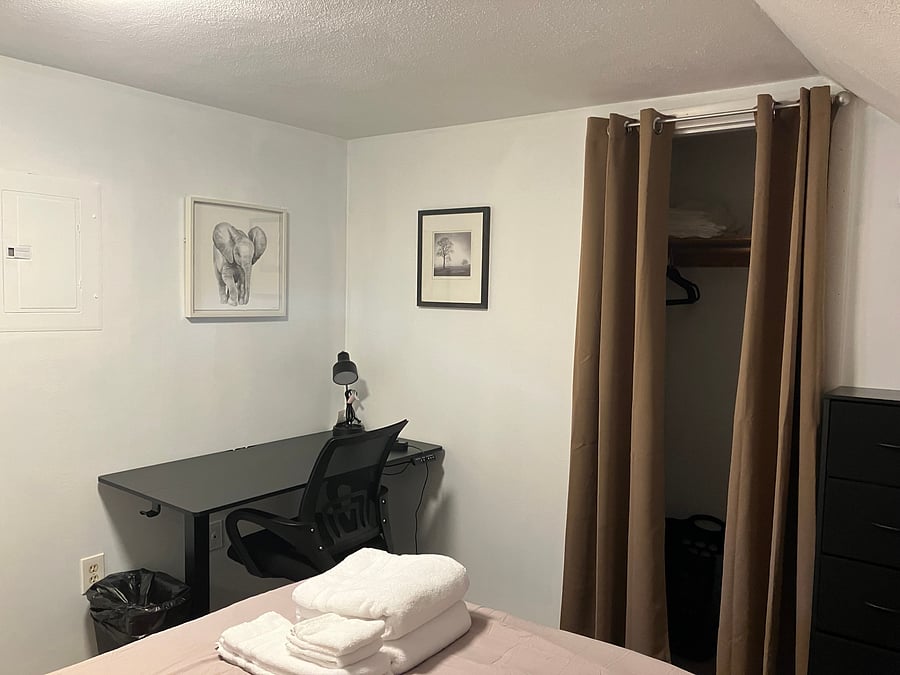 3rd floor full size bedroom desk view