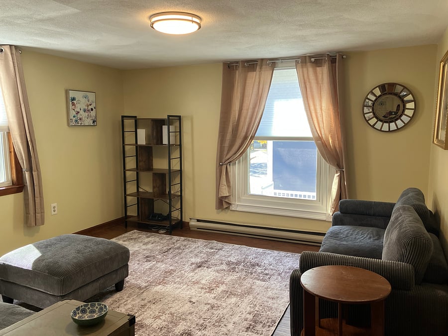 2nd floor shared living room, window view