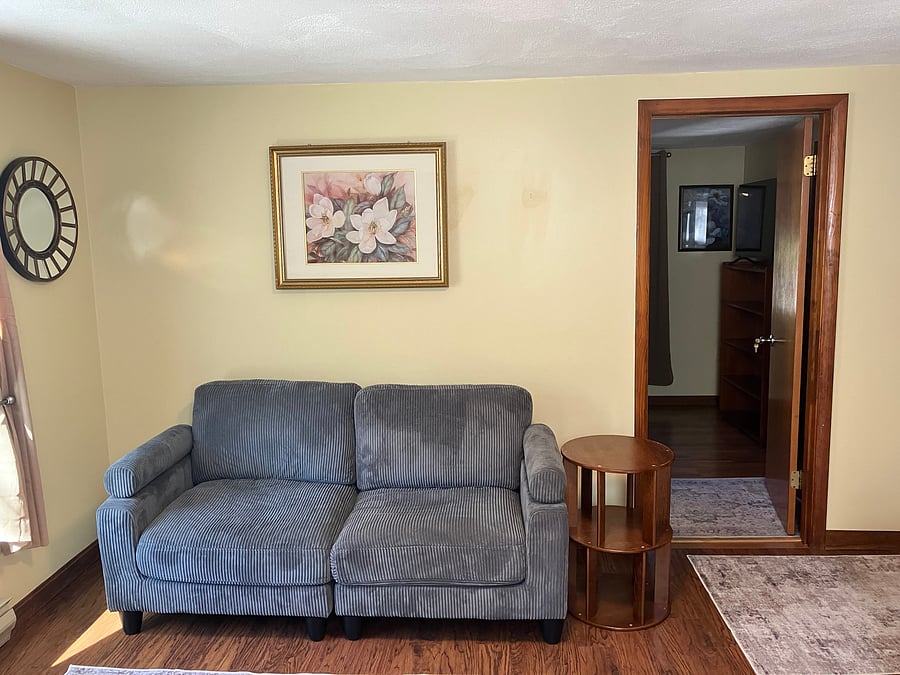 2nd floor shared living room, in front of bedroom door entrance view