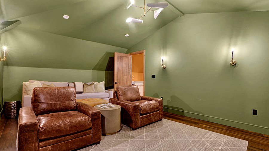 Media Room with Samsung 100" 4k Smart TV