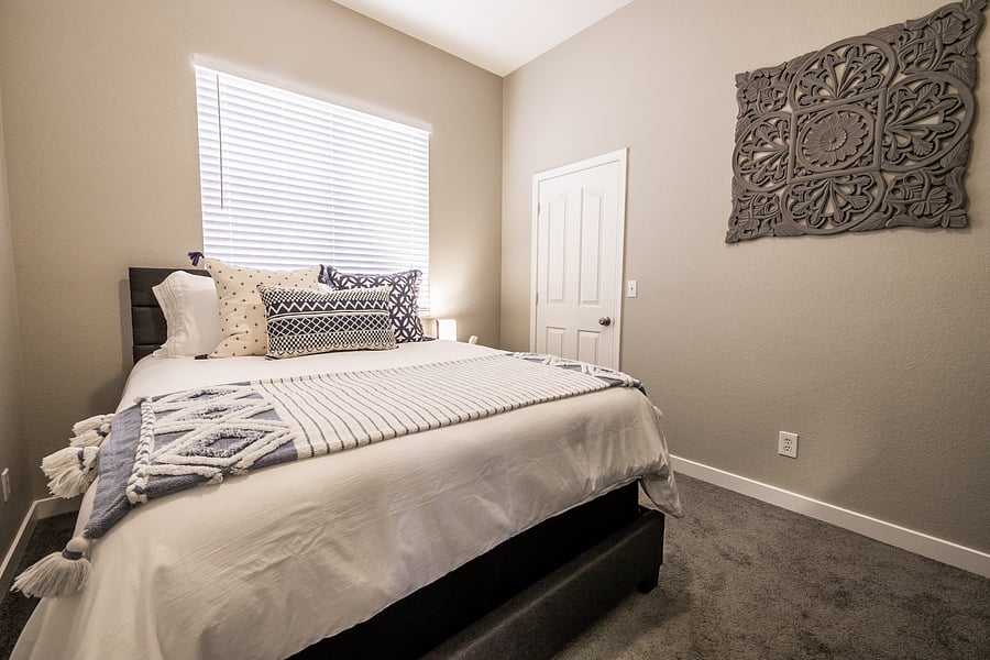 Queen bedroom #2 on main floor adjacent to full bathroom