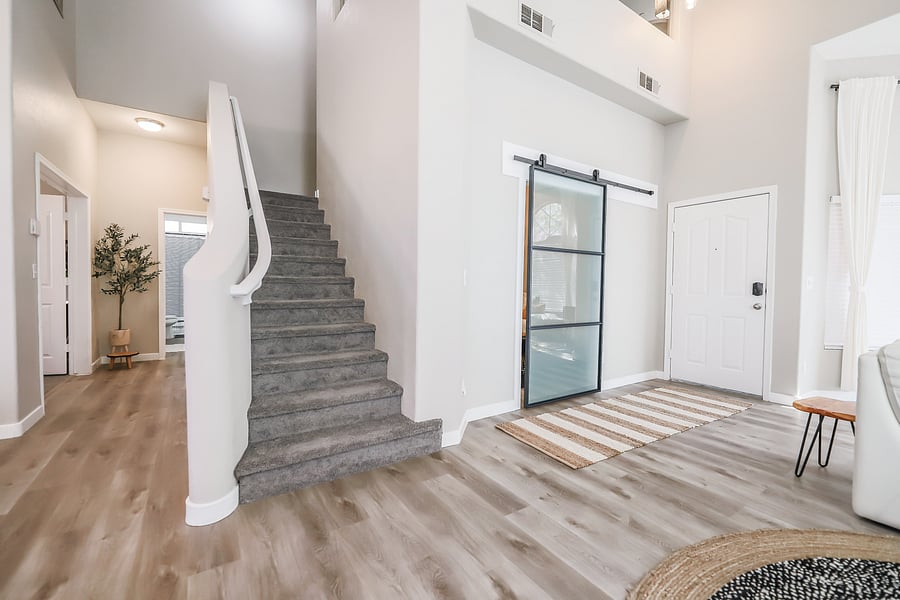 stairs to bedrooms 3 & 4
full bathroom upstairs
loft family room
