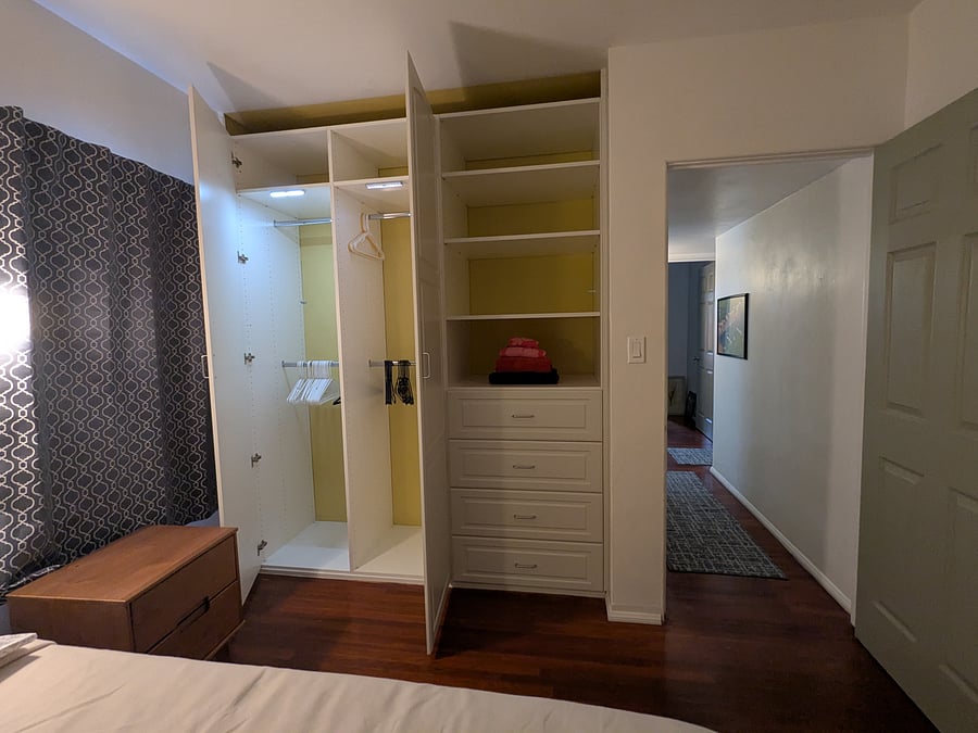 Master bedroom closet 