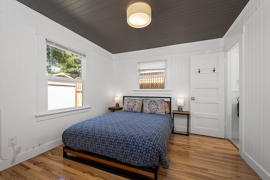 BR 1 opens to living room and bath. Large closet.