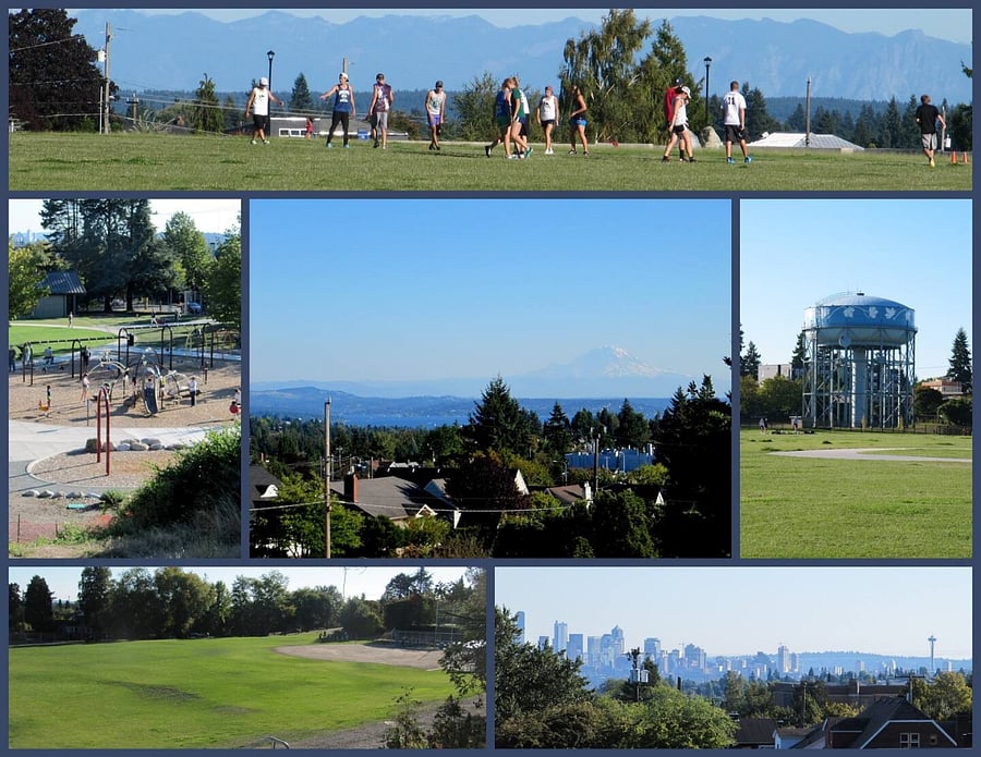 Mapleleaf Reservoir Park, just 1/2 mile away