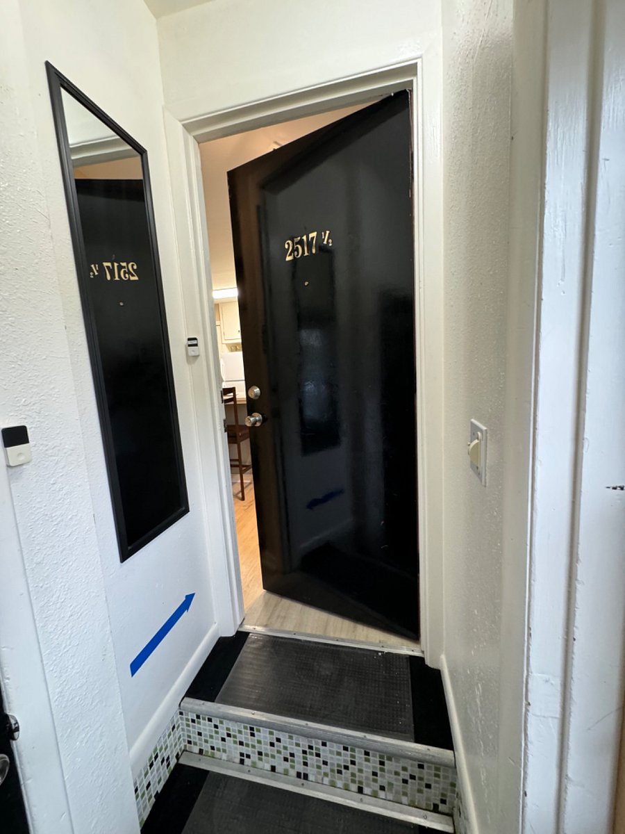 Separate Entrance.  Separate Address, Doorbell and Mailbox