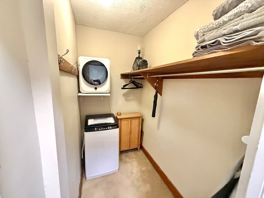 Small washer and dryer.