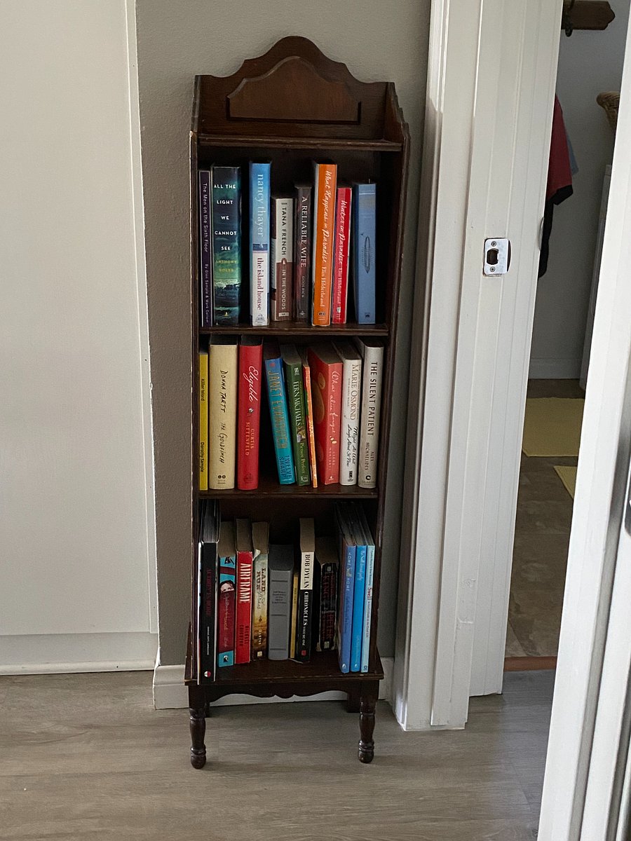 Mini library. (the owners are both authors)