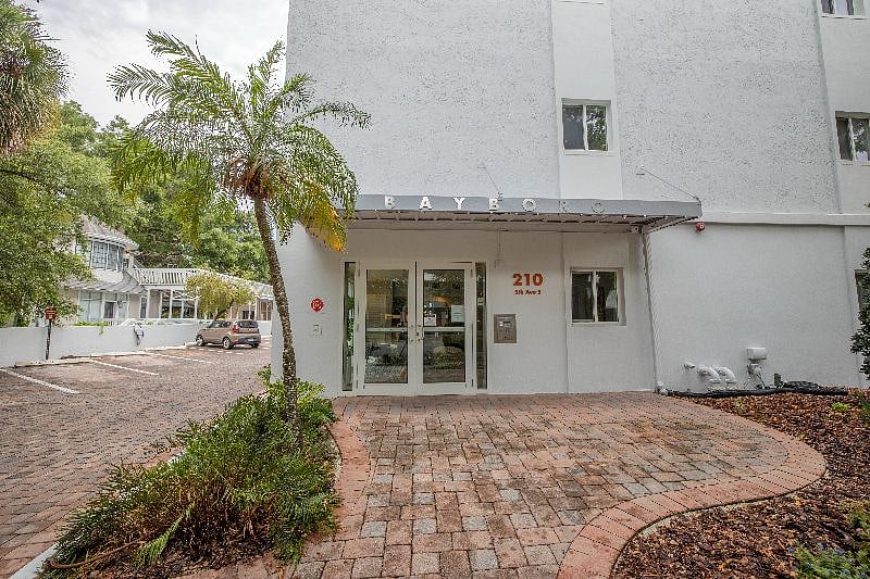 The building is a secured building.