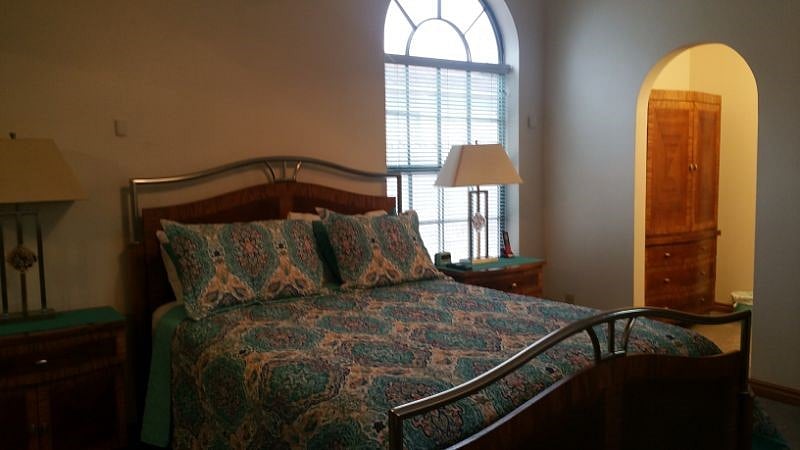 Master bedroom to bathroom view