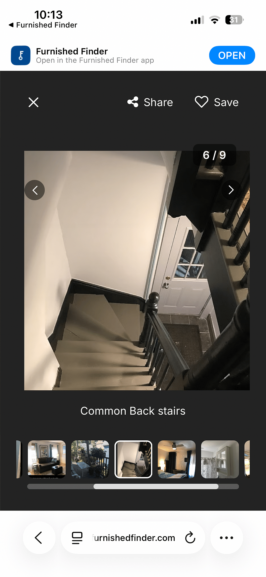 You can also take the back stairs where you can access This is the second parking and trash receptacles.