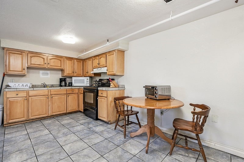This is the kitchen which is shared and downstairs. Not part of unit 201