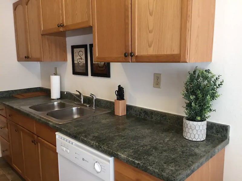 Fully stocked kitchen