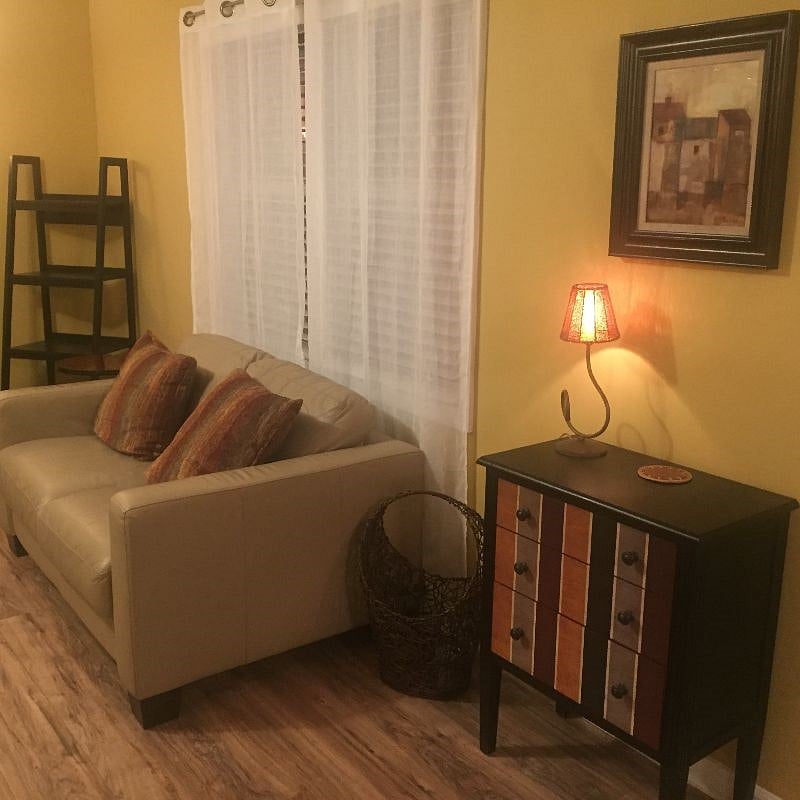 Love seat and entry table