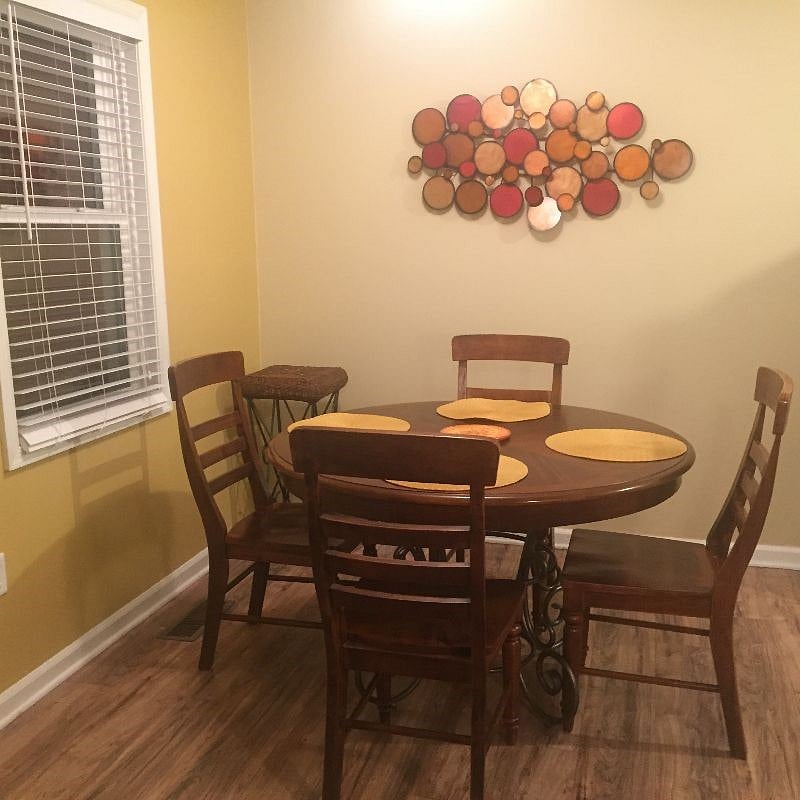 Crate & Barrel dining table