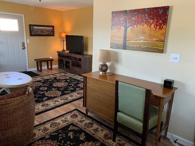 Work station with plenty of outlets and high speed wifi.