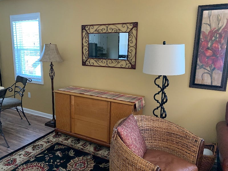 Buffet/credenza for extra storage.
