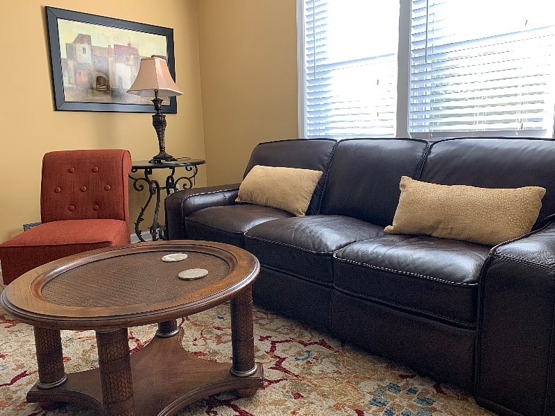 Have a seat and watch TV.