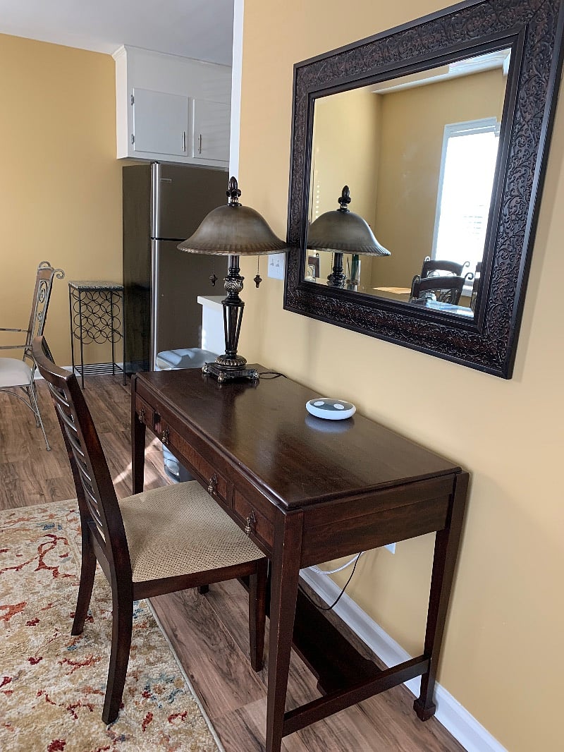 Nice spot for computer work or writing.
