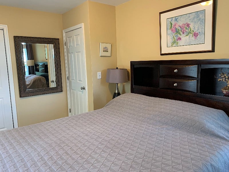 Comfortable bedroom.
