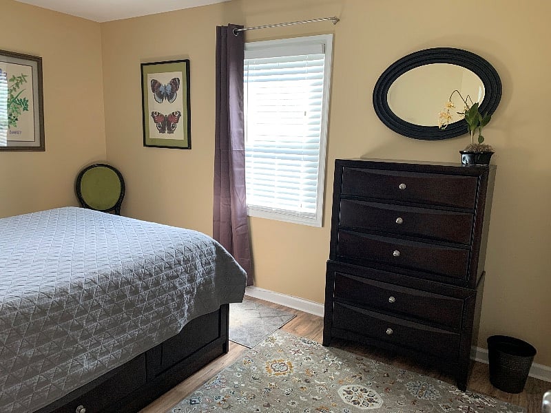 Colorful, cheerful room.