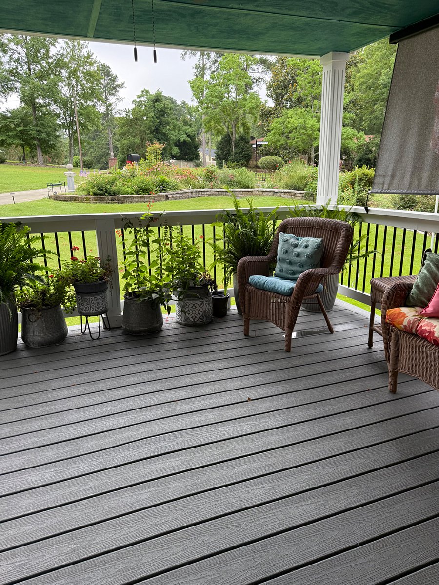 Seating on front porch.