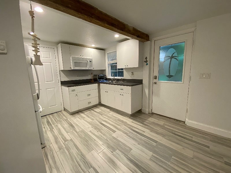 Kitchen and entry door