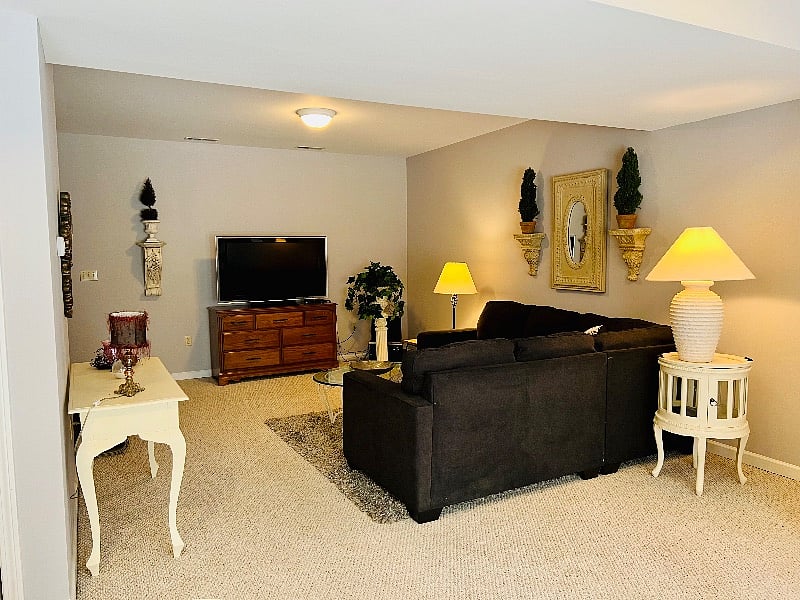 Living Room with large screen television.