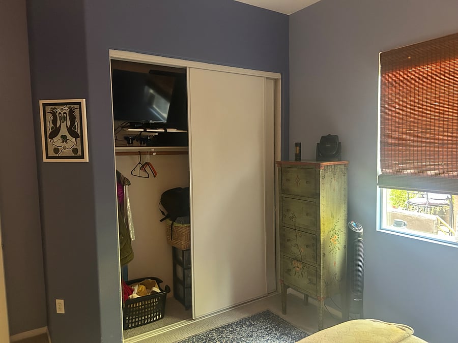 Bedroom closet space