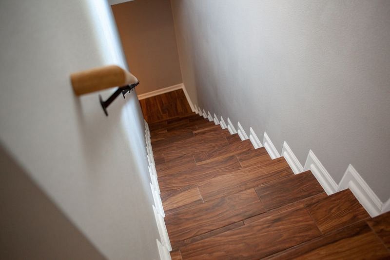Stairs leading to bedroom
