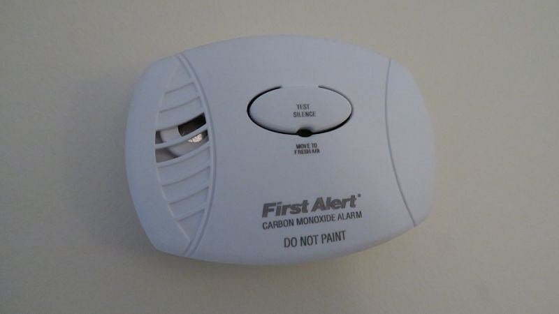 CO detector for safety, along with smoke detectors at each bedroom door