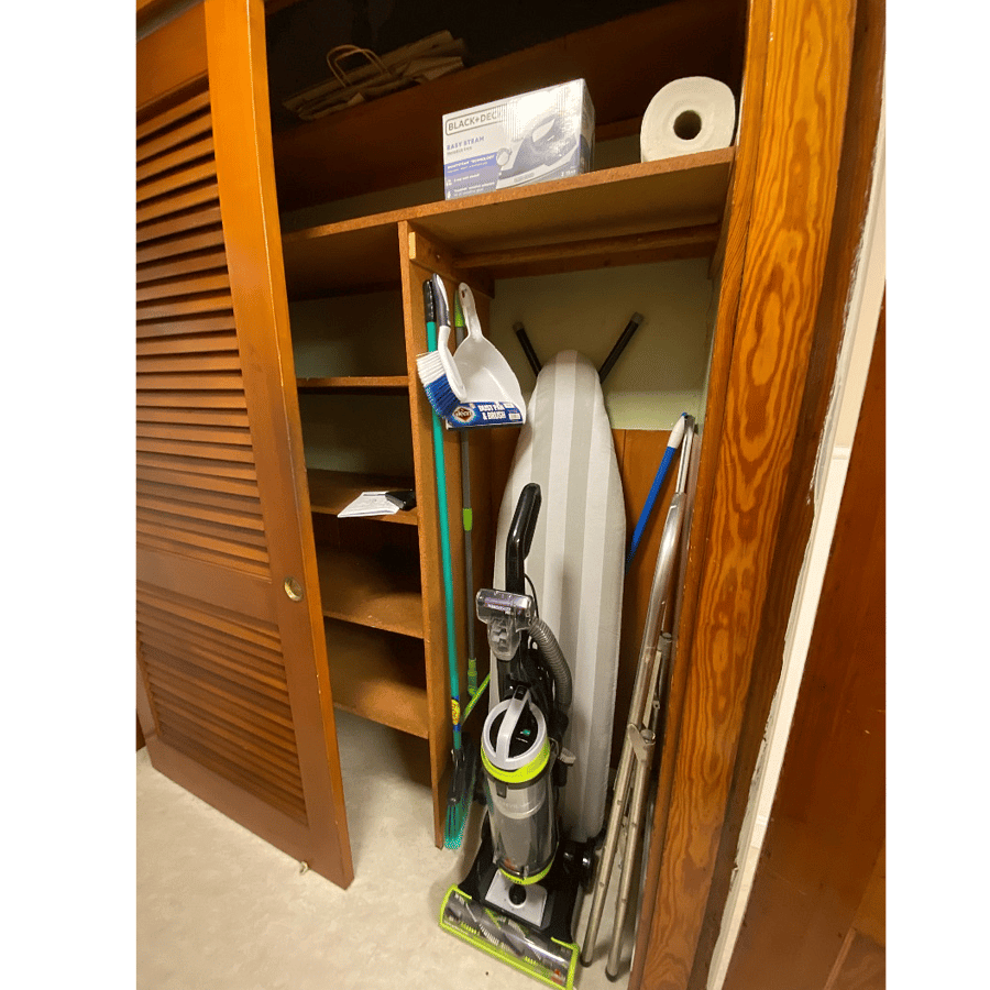 back hall storage off kitchen 