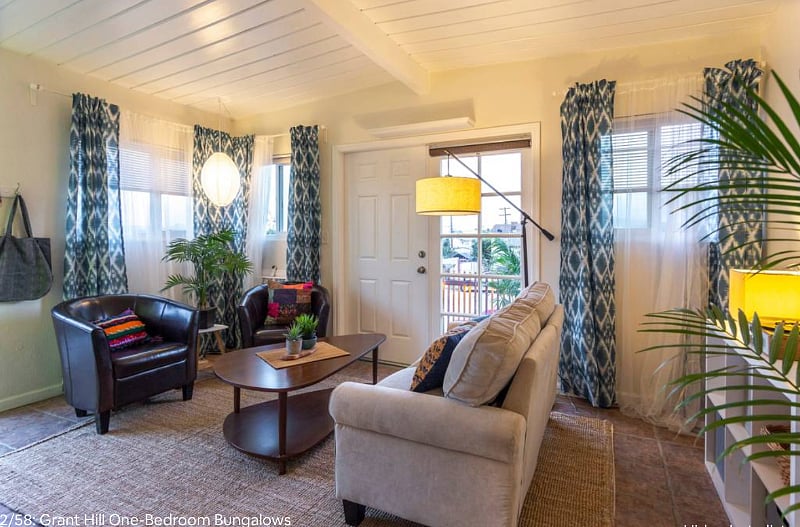 wood beamed ceilings