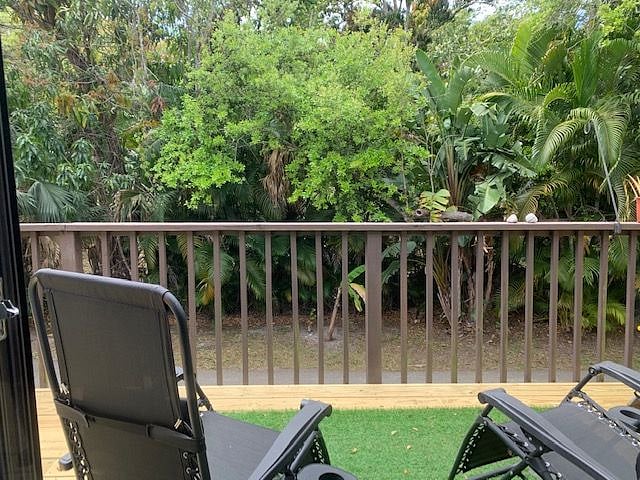 view from side deck...feels like a tree house!