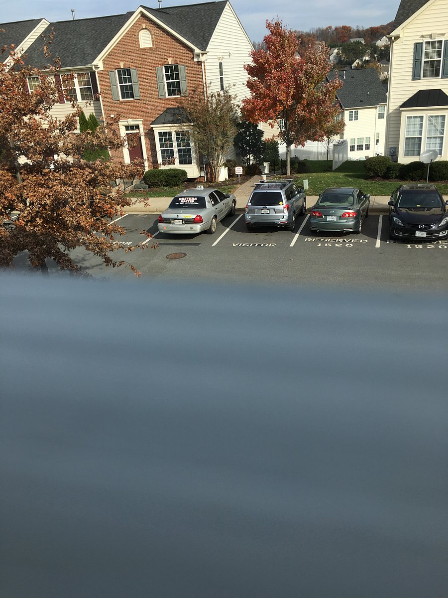 Parking in front of home in visitor spots or blackened spaces.