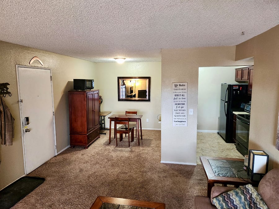 Dining and kitchen